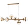 Sugno 6xe27 40W Supply chandelier, size 105x39.5x38-150 cm, bronze color