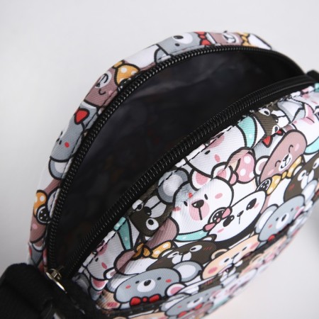 A backpack with a zipper, bag, cosmetic bag, gray color-10
