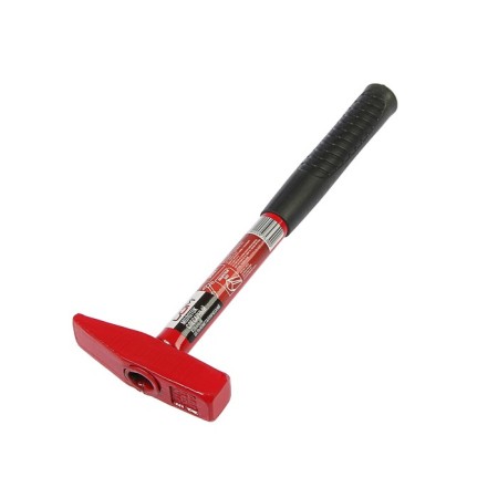 A hammer shock, a square boiler, a metal rubberized handle, 300 g