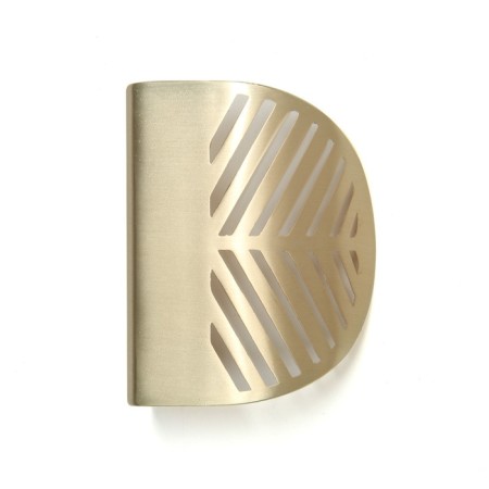 Handle cappio, m/o 32 mm, with a pattern, matte gold color-8