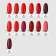 Gel nail polish "Red Boom", 3 phase, 8 ml, led/uv, color (86)
