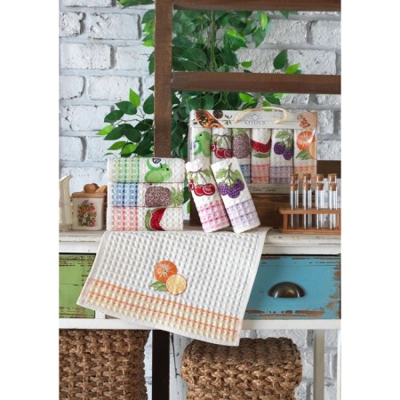 A set of wuffed napkins Diva Afrodita Ceylin "Fruits", size 35x50 cm, 6 pcs-2