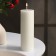 Candle-cylinder smooth, 5x15 cm, white