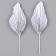 A set of "feather", a set of 2 pcs, a purple color