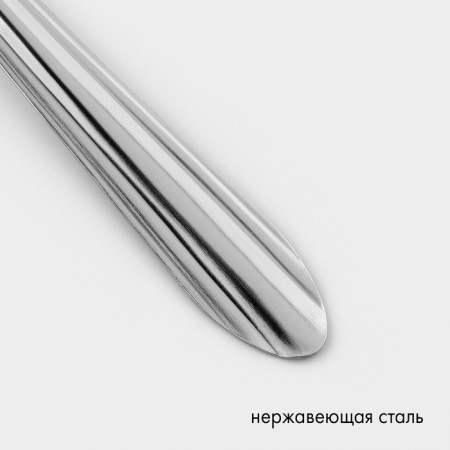 Spoon "Mirage", h = 19 cm, thickness 0.8 mm, silver color-2