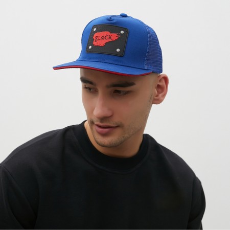 Minaku baseball cap with a patch color black, size 56-58-5