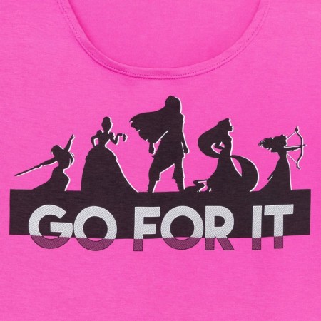 T -shirt "Go for it" princesses, pink color-1