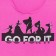 T -shirt "Go for it" princesses, pink color