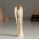 Souvenir Polystone Suspension "Angel in a beige blouse with a collar" 3.5x2x10 cm