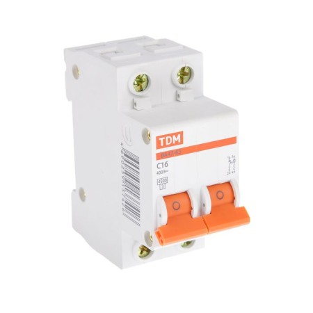 Automatic circuit breaker TDM VAL47-63, 2P, 16 A, 4.5 KA