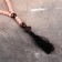 Wooden rosary, with a cross, 27 cm, light