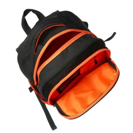 School backpack, 40 x 33 x 19 cm, ergonomic back, Stavia "Football", Blackr-8