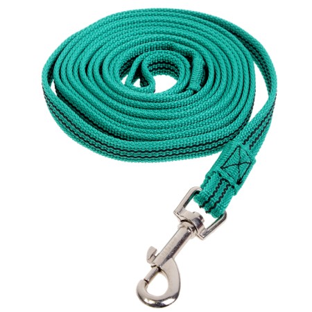 Kaponnoye Zononic leash with latex thread, 3 m x 1.5 cm, green