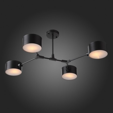 Ceiling EVOLUCE lamp. Sle183402-04. Gemento. 4x60 watts, E14, 68x71.5x32 cm, black color-2