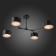 Ceiling EVOLUCE lamp. Sle183402-04. Gemento. 4x60 watts, E14, 68x71.5x32 cm, black color