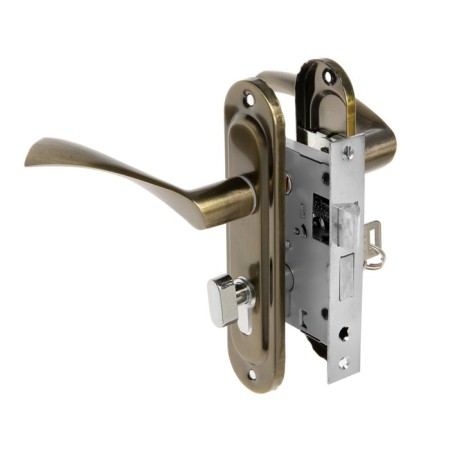 Cut Lockland RD003, with a pen, 3 keys, bronze color-1