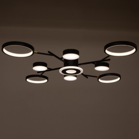 Luer with PDU 2300/9BK LED 190W 3000-6000K Black 85x85x9 cm Bayerlux-2