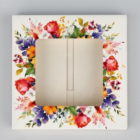 Square “Flowers” ​​chocolate box, 10.2 x 10.2 x 1.4 cm-1