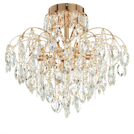 Causte "Irina" 8x60W E14+24W LED PDD gold 58x58x52cm SVK