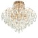 Causte "Irina" 8x60W E14+24W LED PDD gold 58x58x52cm SVK