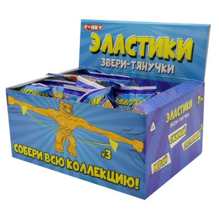 Funky Toys Toys Toy "Elastic", gold color, mix-3