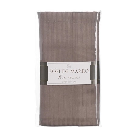 Pillowcase, size 50x70 cm, chocolate color-1
