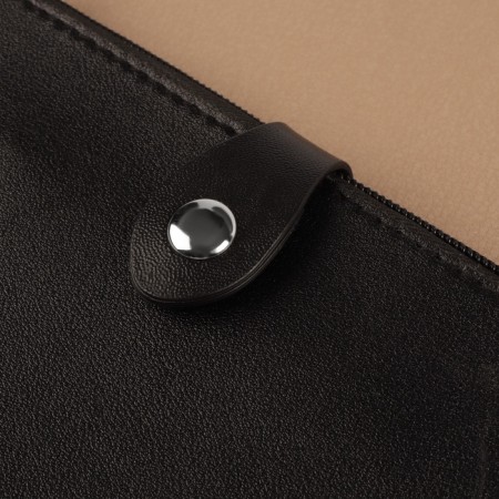 Bag Cauline, sewing, on the button, 9.2 x 2.5 cm, black/silver color-2