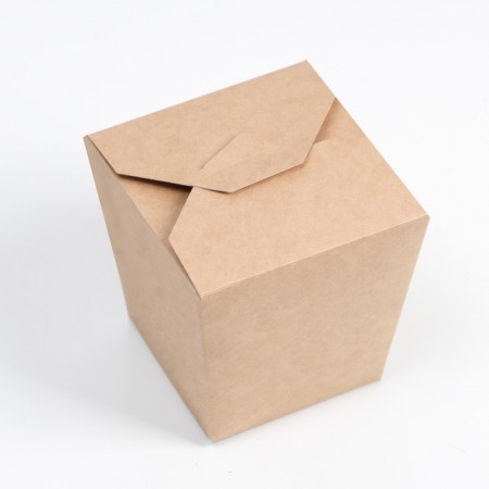 Box for noodles "Wok" team, craft, 10 x 10 x 10.5 cm-1