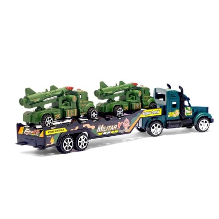 Truck inertial "tractor", with 2 machines, MIX colors-2