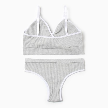 Female set (top, panties) Gray color, size 42-44-7
