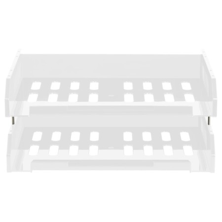 A set of paper trays is horizontal sity, set 2 pieces, on metal rods, white-1
