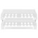 A set of paper trays is horizontal sity, set 2 pieces, on metal rods, white