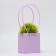 Flower bag, square, lilac, moisture -resistant, 13x12x12 cm