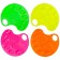 Ovalnaya palette, 10 celligrata “flashlights”, neon colors, mix