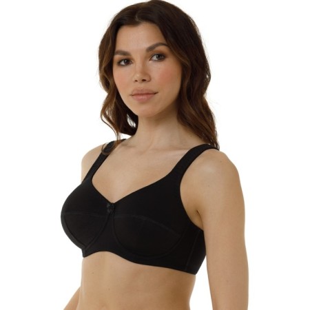 Women's bras of Lengy, size 80f, black color-1