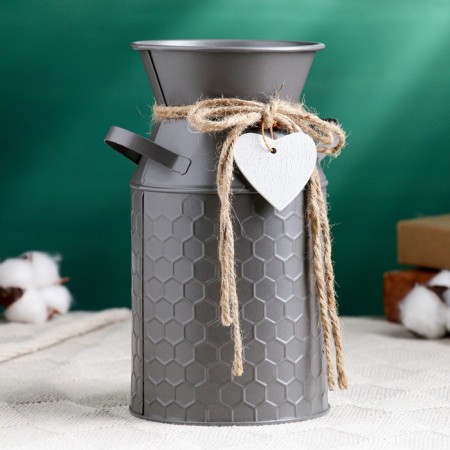 Kashpo - Vase "Kira" gray, 19x10x10cm