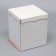 Box for a cake, without a window, white, 26 x 26 x 30 cm