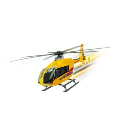 A helicopter with spinning blades, 21cm, mix