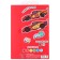 Cardboard color with sparkles, A4, 8 sheets, 8 colors, non -moped, bilateral, in the folder, 250 g/m², cars