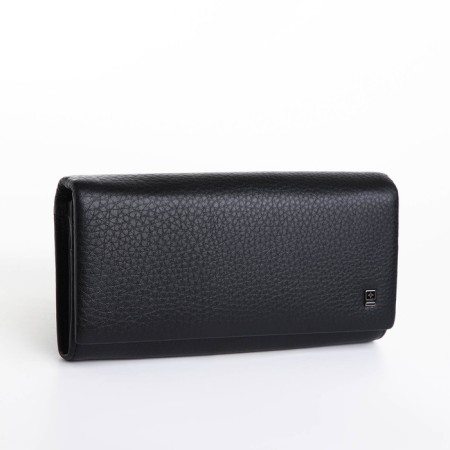 Women's wallet on a magnet, black color