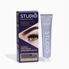 A set of eyebrow and eyelashes Studio Professional Volume Up, black