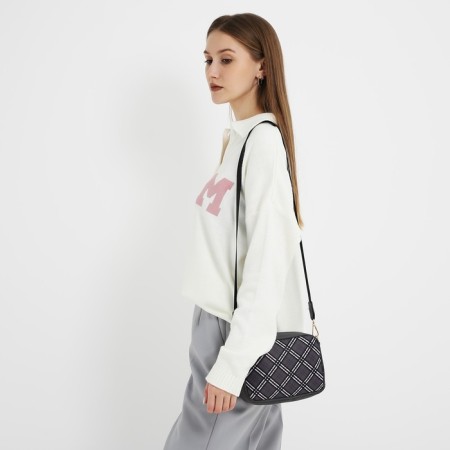 Women's textile bag NK, 19x14x6 cm, gray color-9