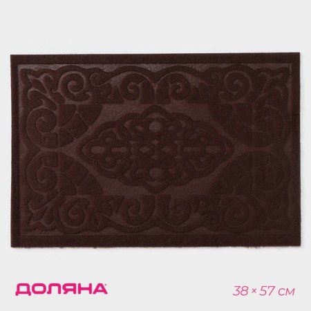 Rug Sunbathing Flood Dailers "Eastern Fairy Tale", without edging, 40 × 60 cm, brown color
