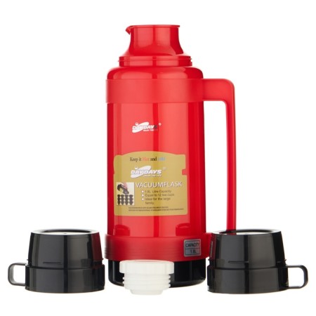 Thermos 1.8 l, with a glass flask, 12 x 36 cm, red-3