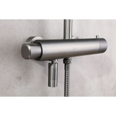 Lemark Bronx LM3772GM shower system, single -leaf, tropical shower, watering can-5