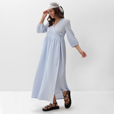 Women's dress Mist Summer Time, Midi, p. 40-42, blue-3