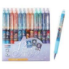 Gel handle with erased ink Calligrata, 0.5mm, blue rod, mix