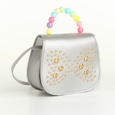 Baby bag on a valve, silver color