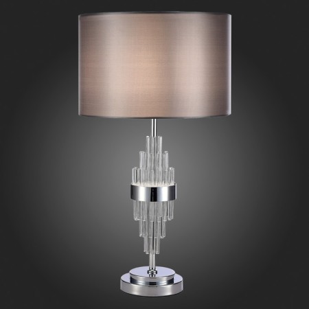 ST LUCE bedside lamp. SL1002.104.01. Onzo. 1x40 watts, E27, 36x36x65 cm, chromium color-4