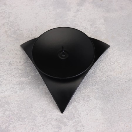 Climber "Asterisk" Metal for 1 candle, 9x3.5 cm, black-2